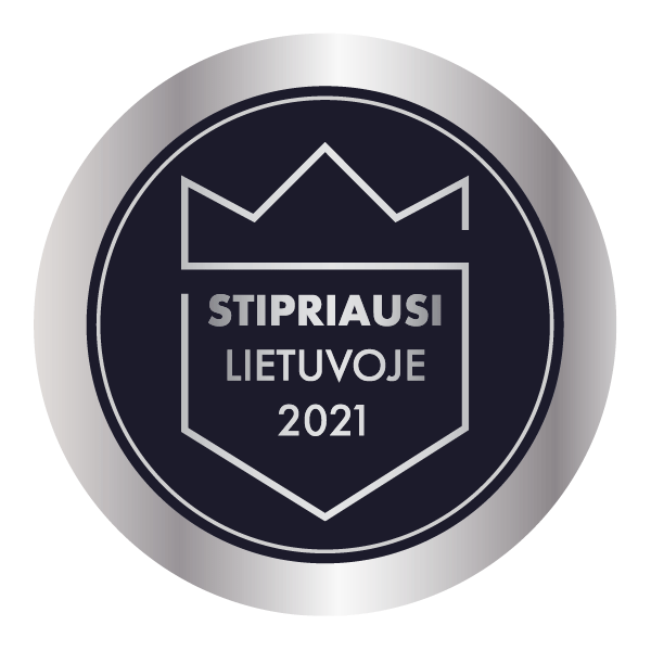 VH Tech stipriausi Lietuvoje 2021 Creditinfo Lietuva sertifikatas